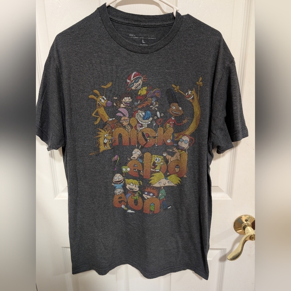 Nickelodeon Gray Graphic Tee - Short Sleeve - Picture 1 of 4